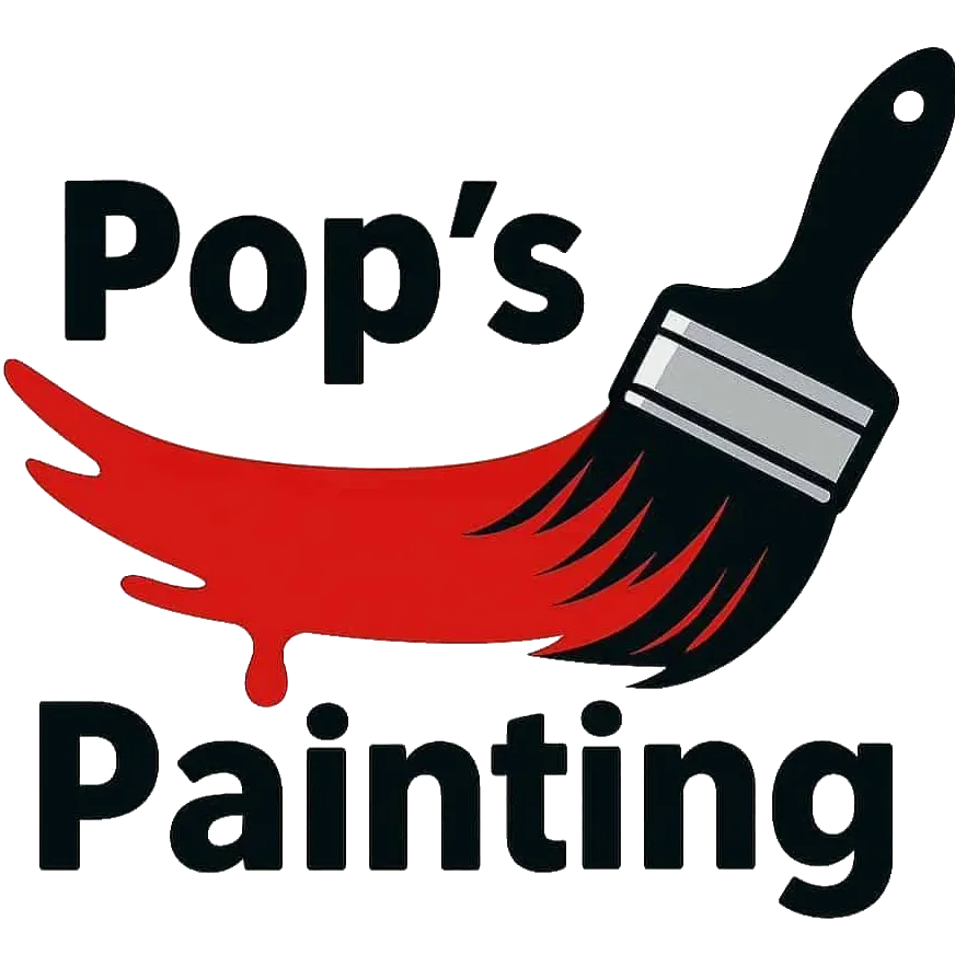 Pop's Painting Logo Dark